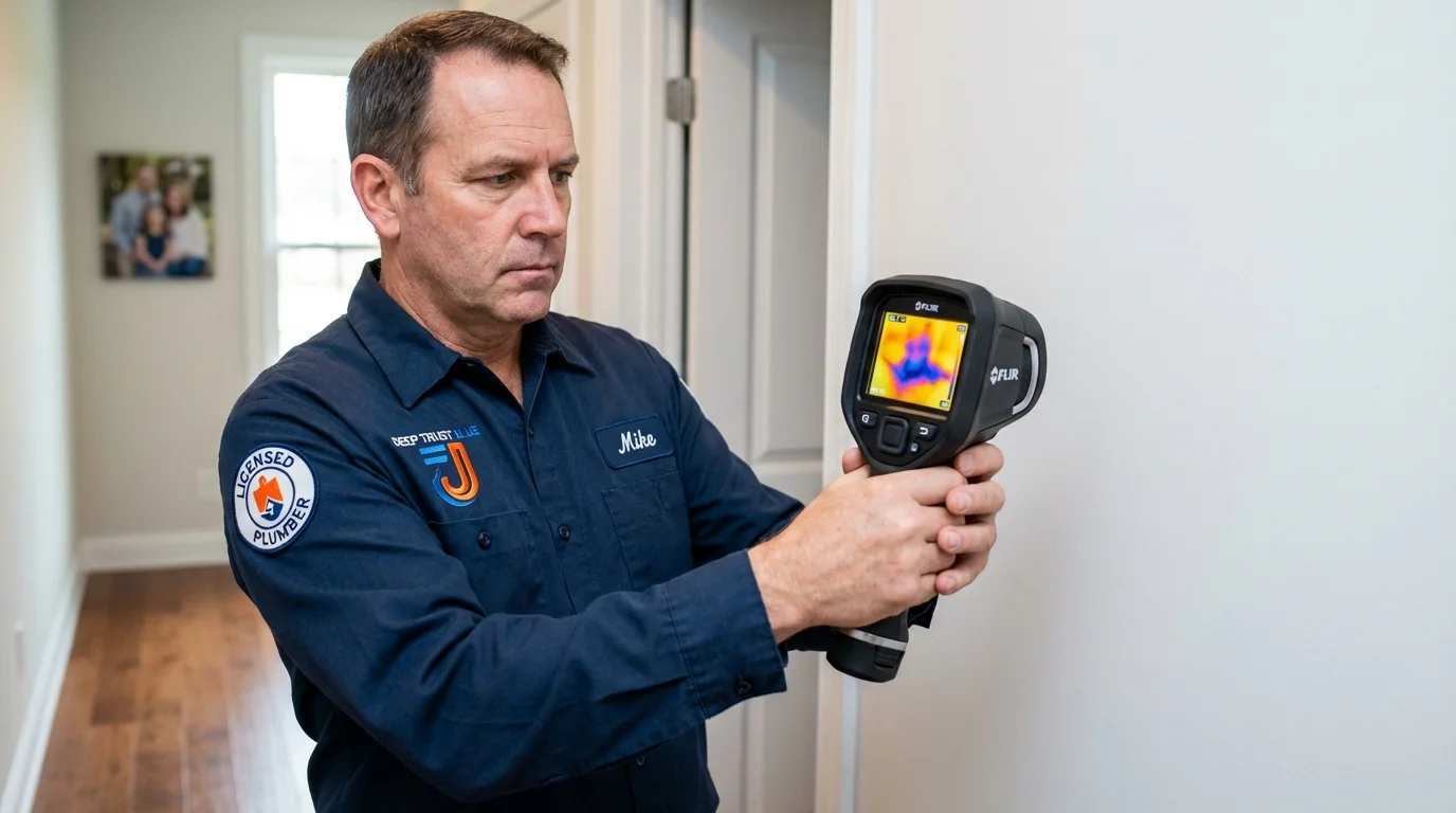 Thermal imaging leak detection by Johns Plumbing LLC in Twinsburg